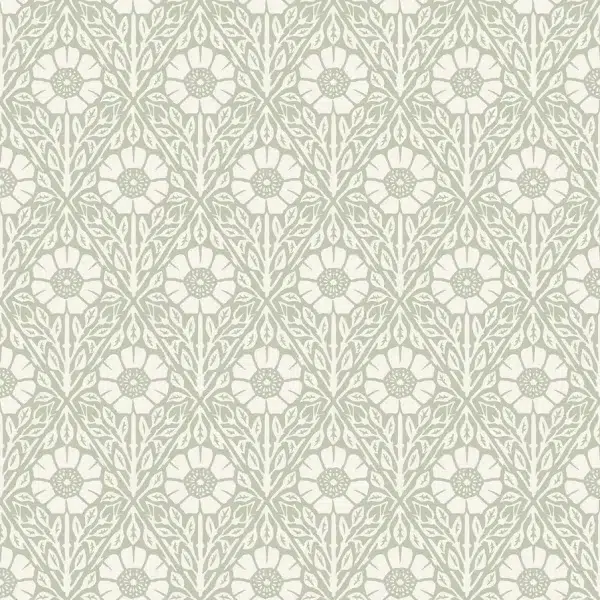 Papel pintado de flores en color verde Nyponros 5811