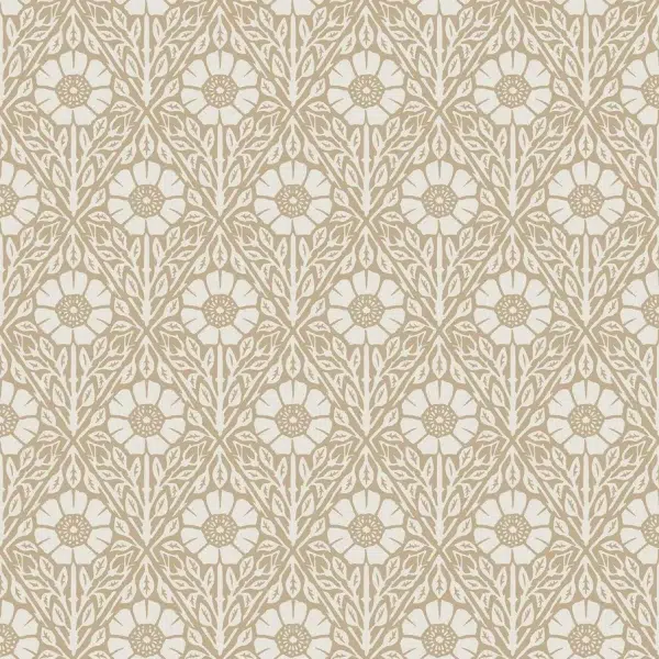 Papel pintado de flores en color beige Nyponros 5814