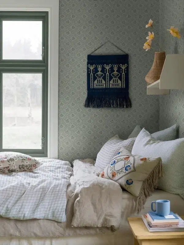 Papel pintado de flores en color beige Idun 5824 - Imagen 6