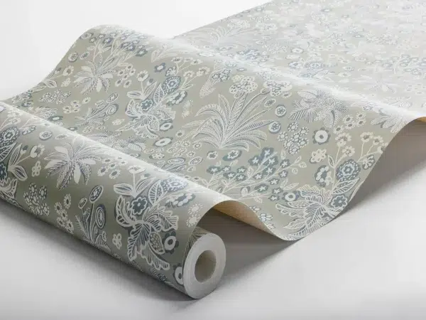 Papel pintado de flores en color verde Tuva 5826 - Imagen 3