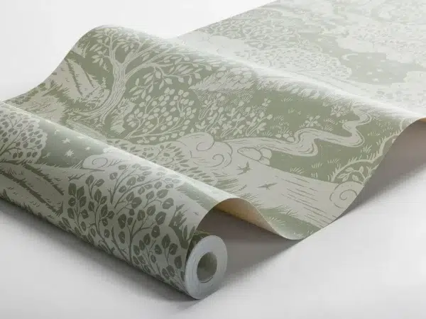Papel pintado de árboles en color azul Solangen 5828 - Imagen 9