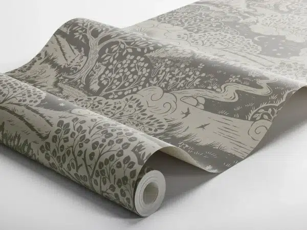 Papel pintado de árboles en color azul Solangen 5828 - Imagen 7