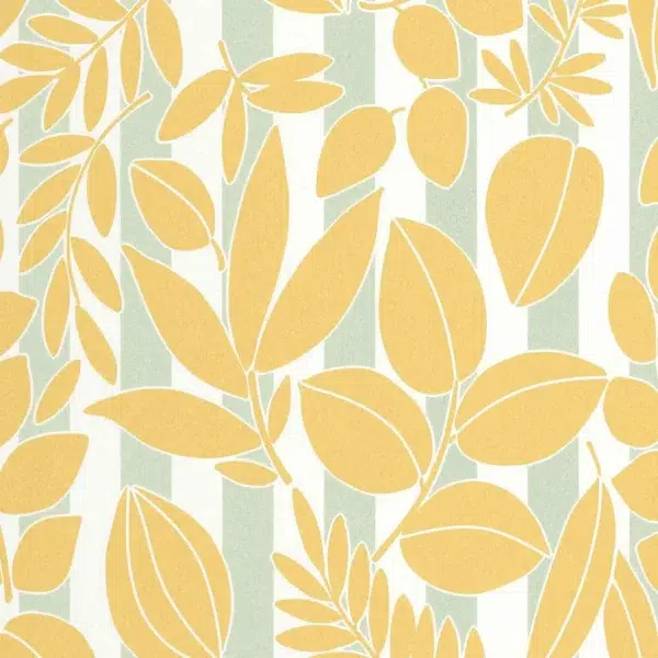 Papel pintado de hojas color amarillo Ramatuelle 89822606