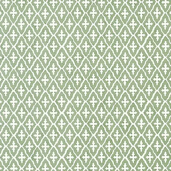 Papel pintado de rombos en color verde Lindsey AT57814 - Imagen 3