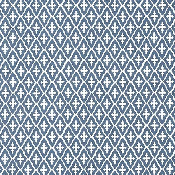 Papel pintado de rombos en color azul Lindsey AT57815 - Imagen 3