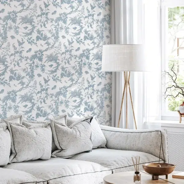 Papel pintado de Toile de Jouy en color negro Newlands Toile AT57838 - Imagen 9