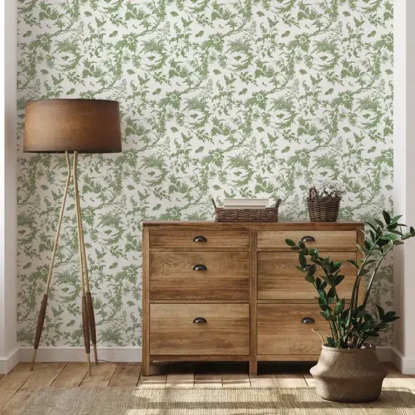 Papel pintado de Toile de Jouy en color negro Newlands Toile AT57838 - Imagen 16