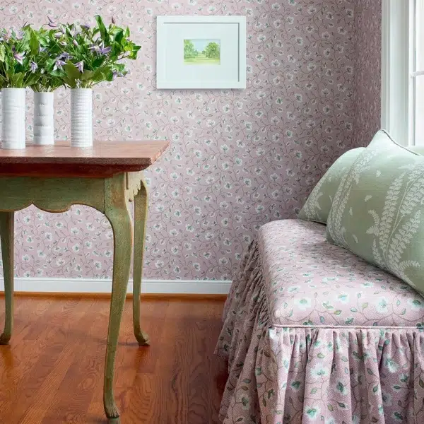 Papel pintado de estampado floral en color marrón Chelsea AT57843 - Imagen 11