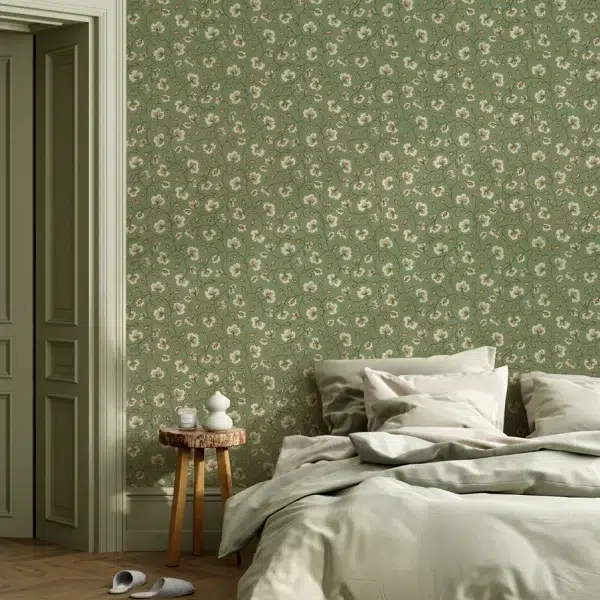 Papel pintado de estampado floral en color marrón Chelsea AT57843 - Imagen 25