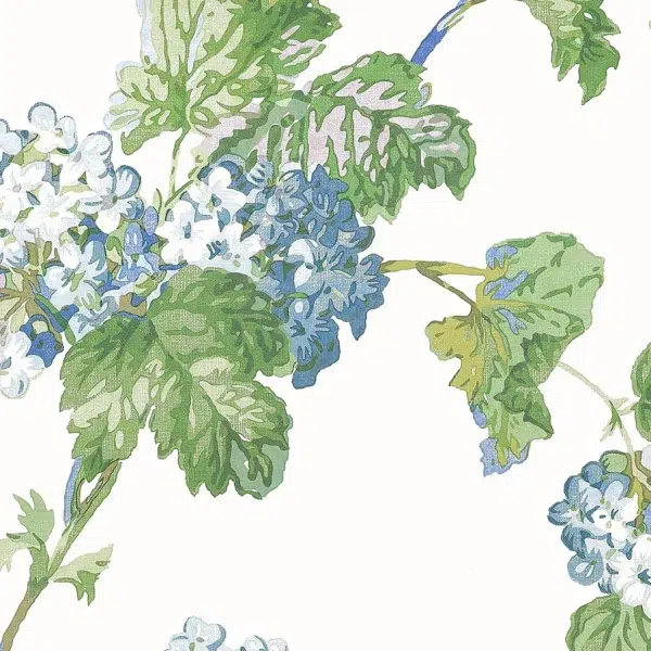 Papel pintado de flores en color azul y verde Sussex Hydrangea AT57846 - Imagen 3