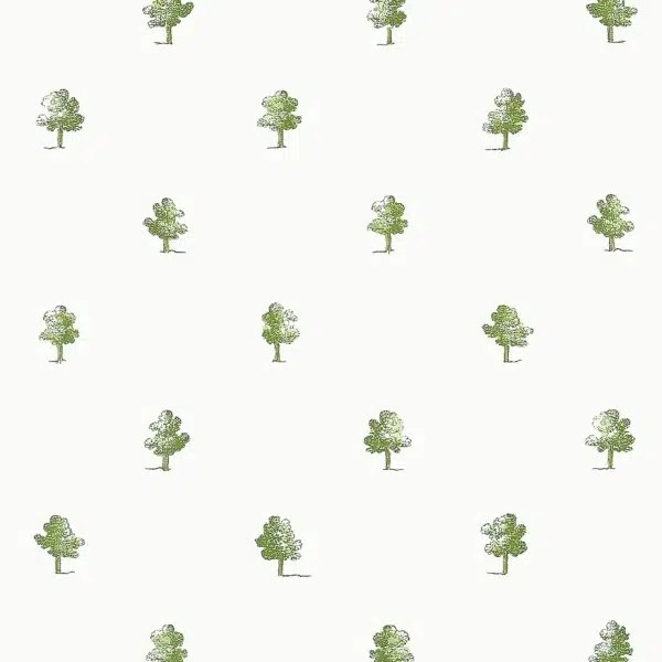 Papel pintado de árboles pequeños en color verde Ashton AT57875 - Imagen 6