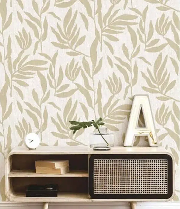 Papel pintado de hojas en color beige Energie 07 30143 - Imagen 3