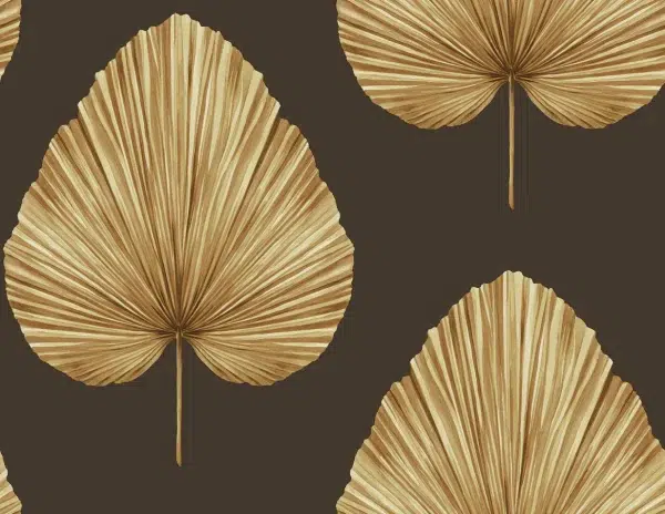 Papel pintado de hojas en color marrón Savannah Grass VI LS60806
