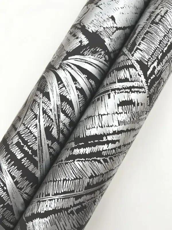 Papel pintado de hojas en color gris Palm Cove Toile RT7926 - Imagen 14