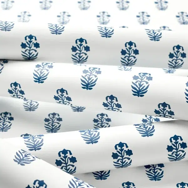 Papel pintado de dibujo pequeño en color azul Corwin T36403 - Imagen 6