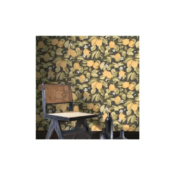 Papel pintado de frutas en color verde Lemon Tree 200277227 - Imagen 3