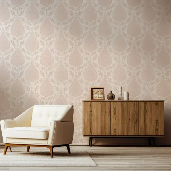 Papel pintado de Damasco en color gris Balmuccia Damask AT57863 - Imagen 19
