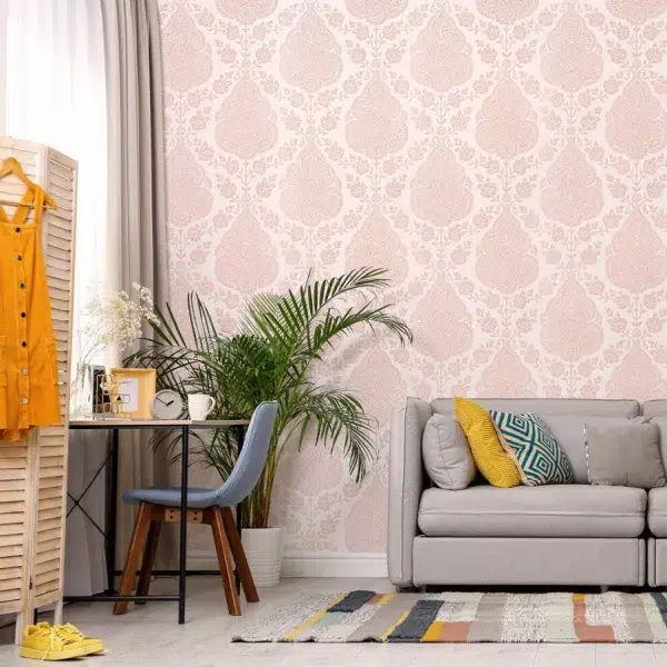 Papel pintado de Damasco en color gris Balmuccia Damask AT57863 - Imagen 18