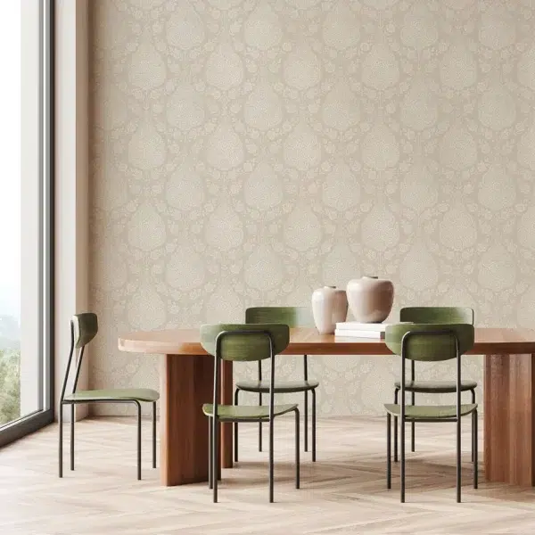 Papel pintado de Damasco en color gris Balmuccia Damask AT57863 - Imagen 23