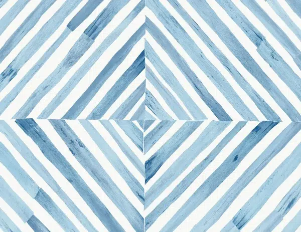Papel pintado geométrico en color azul Savannah Grass X LS61202