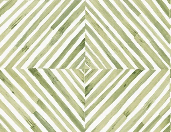 Papel pintado geométrico en color verde Savannah Grass X LS61204