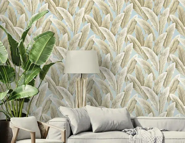 Papel pintado de hojas en color verde Savannah Grass II LS60206 - Imagen 4
