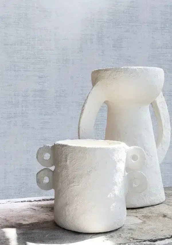 Papel pintado imitación de terciopelo en color gris Johara 74395166 - Imagen 10
