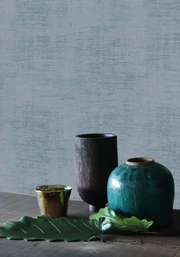 Papel pintado imitación de terciopelo en color gris Johara 74395166 - Imagen 8