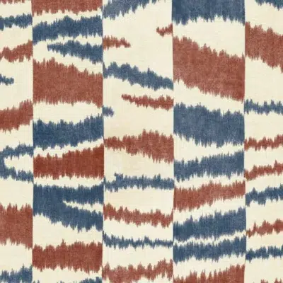 Papel pintado abstracto en color rojo Agafay Desert Blue B00403