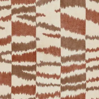 Papel pintado abstracto en color rojo Agafay Desert Clay B00405