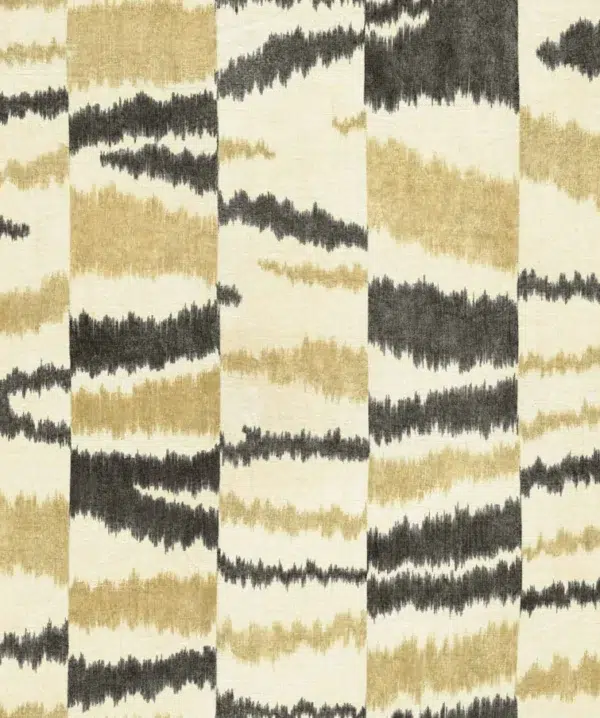 Papel pintado abstracto en color negro Agafay Desert Zebra B00400