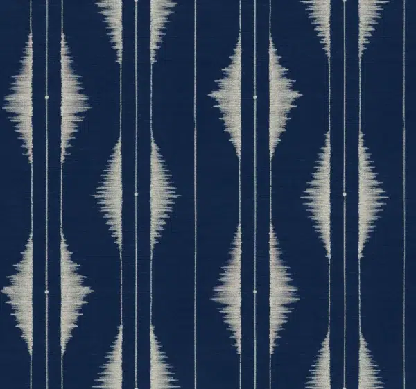Papel pintado abstracto en color azul Azilal Embroidery Ultramarine B00426