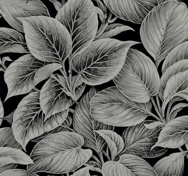 Papel pintado de hojas color negro Wasilla Rocky Coast WS70300