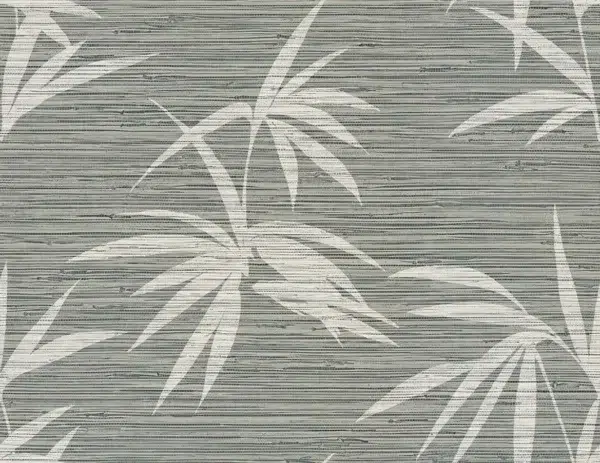 Papel pintado de bambú color gris Emberfall Silver Mine WS71310