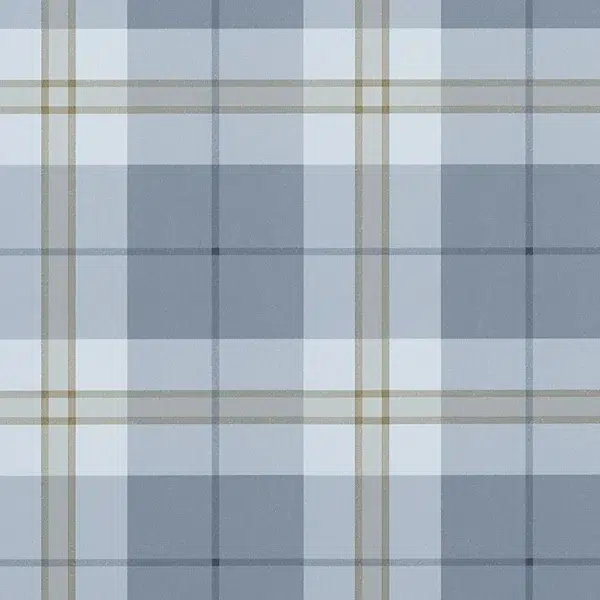 Papel pintado de cuadros en color azul Douglas Plaid T44075 - Imagen 7
