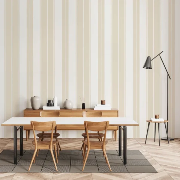 Papel pintado de rayas en color negro Norfolk Stripe T44050 - Imagen 9