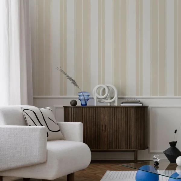 Papel pintado de rayas en color negro Norfolk Stripe T44050 - Imagen 8