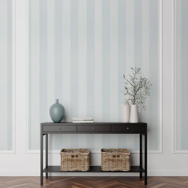 Papel pintado de rayas en color beige Evan Stripe T44020 - Imagen 21