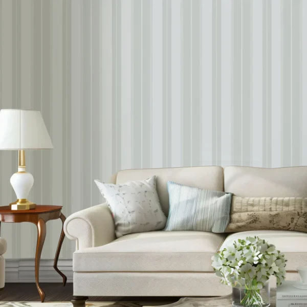 Papel pintado de rayas en color negro Norfolk Stripe T44050 - Imagen 14