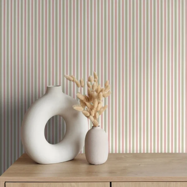 Papel pintado de rayas en color azul Conner Stripe T44062 - Imagen 10