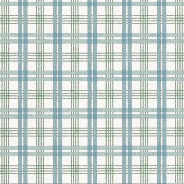 Papel pintado de cuadros en color azul Huntley Plaid T44056 - Imagen 7