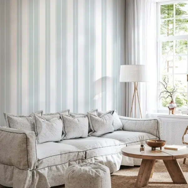 Papel pintado de rayas en color negro Norfolk Stripe T44050 - Imagen 23