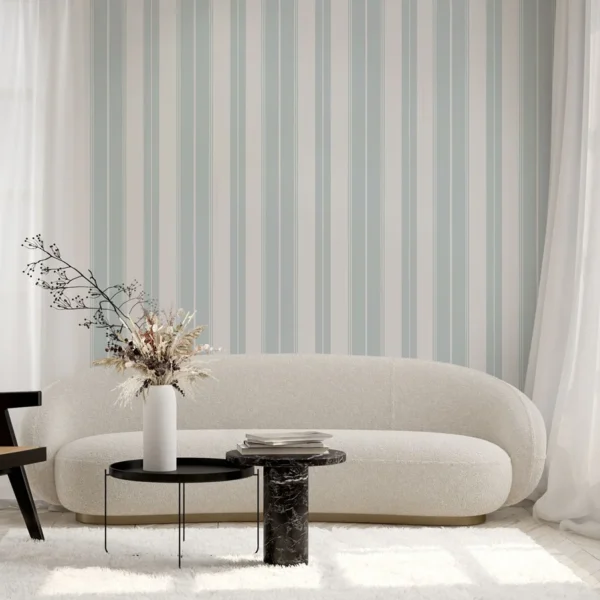 Papel pintado de rayas en color negro Norfolk Stripe T44050 - Imagen 24