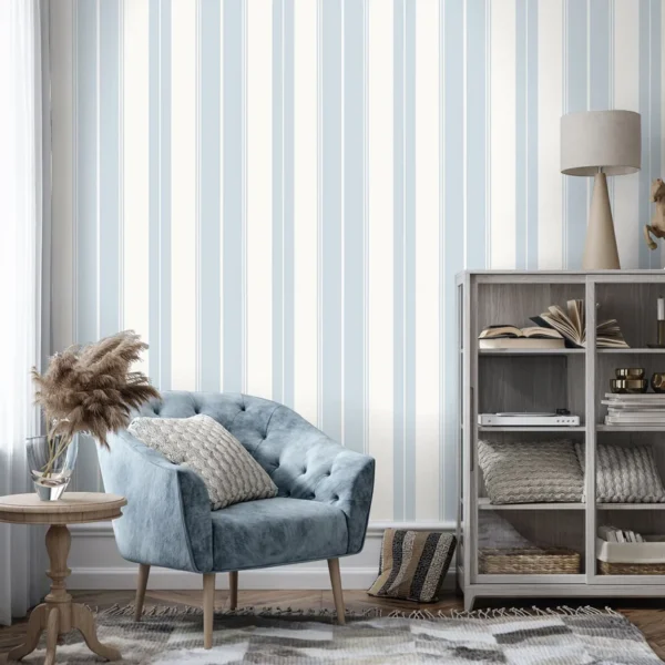 Papel pintado de rayas en color negro Norfolk Stripe T44050 - Imagen 26