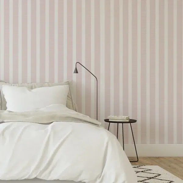 Papel pintado de rayas en color morado Railway Stripe T44038 - Imagen 24