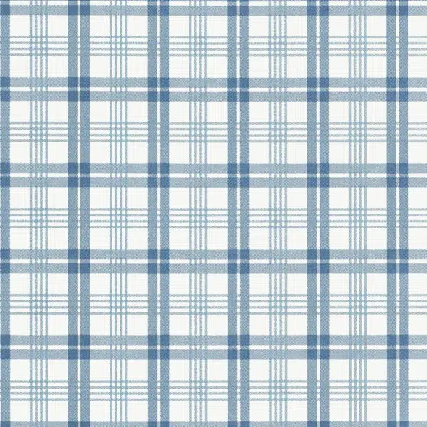 Papel pintado de cuadros en color azul Huntley Plaid T44056 - Imagen 3