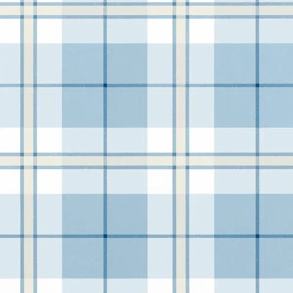 Papel pintado de cuadros en color azul Douglas Plaid T44075 - Imagen 3