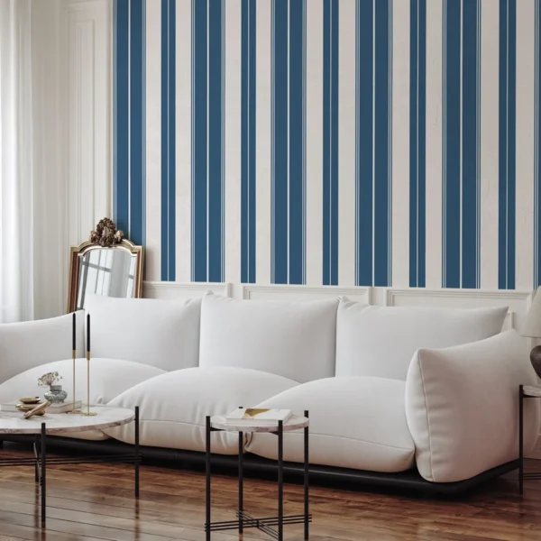Papel pintado de rayas en color negro Norfolk Stripe T44050 - Imagen 39