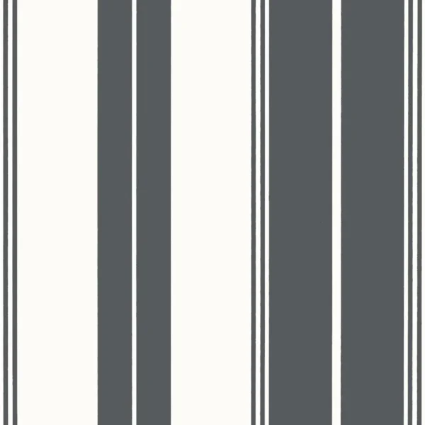Papel pintado de rayas en color negro Norfolk Stripe T44050 - Imagen 3