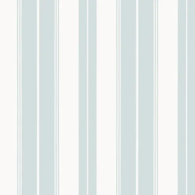 Papel pintado de rayas en color azul Norfolk Stripe T44043